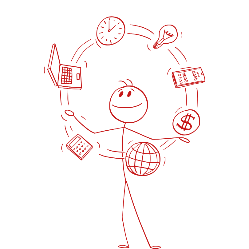 Icône rouge du profil Dominant DISC, symbole d’action, de décision et de leadership