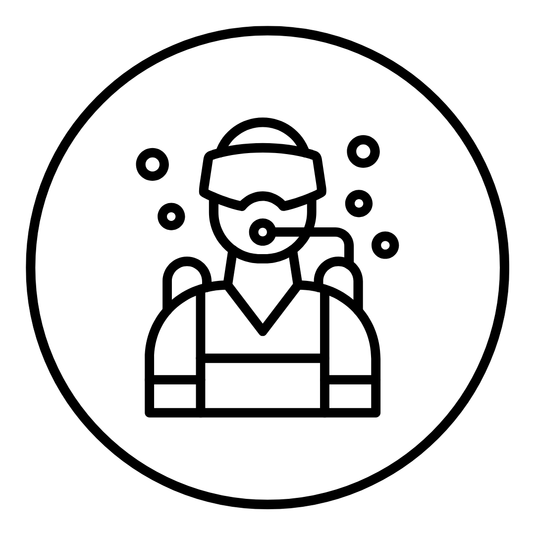 Icône de plongeur illustrant les formations sur-mesure FlowHumans