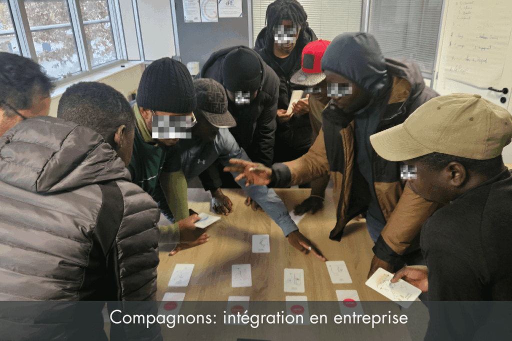 Compagnons en formation d’intégration en entreprise – atelier communication
