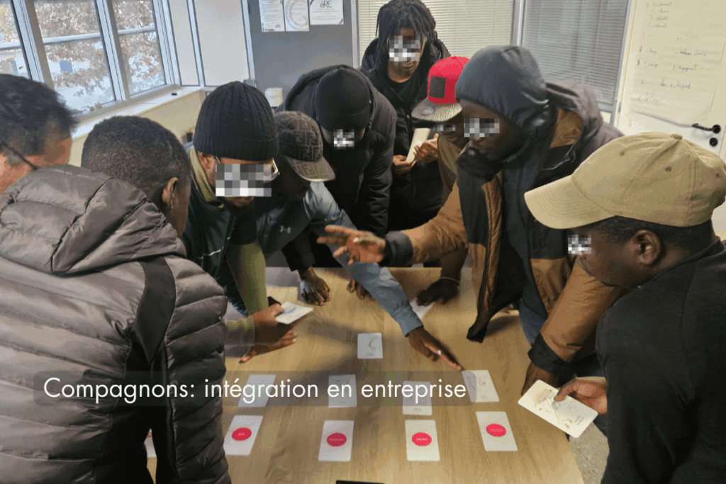 Compagnons en formation d’intégration en entreprise – atelier communication