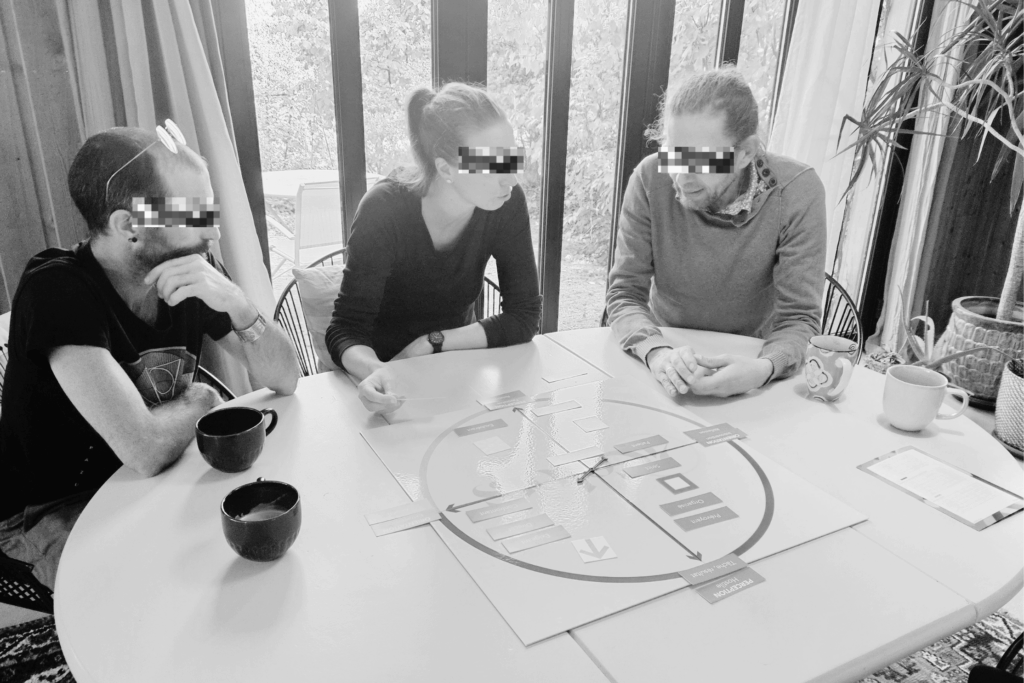 Atelier DISC pour indépendants – exercice de boussole comportementale en formation FlowHumans.