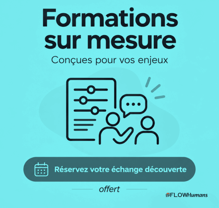 Formation sur mesure Flow Humans avec réservation d’un échange découverte offert